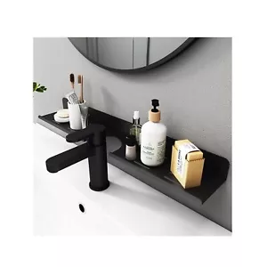 17 Inch Acrylic Bathroom Shelf Organizer Over The Faucet Over The Sink Shelf Bat - Picture 1 of 7