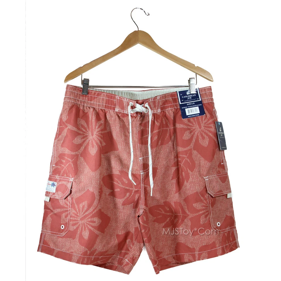 Новый с Ярлыками CARIBBEAN JOE мужчин плавать сундук купальник тропический цветочный пляж доска короткие - Изображение 1 из 1