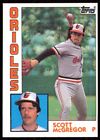 1984 Topps Scott Mcgregor Baltimore Orioles #260