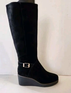 Giani Bernini Women's Atlinaa Suede Tall Knee-High Boots Black Size 9M - Picture 1 of 5