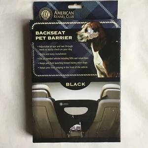 Backseat Pet Carrier NEW AKC Black Fits All Standard Vehicles Adjustable Straps - Picture 1 of 12