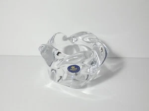 CANDELABRO CANDELABRO VOTIVO REMOLINO CRISTAL TRANSPARENTE ROYAL COPENHAGEN DE COLECCIÓN - Imagen 1 de 10