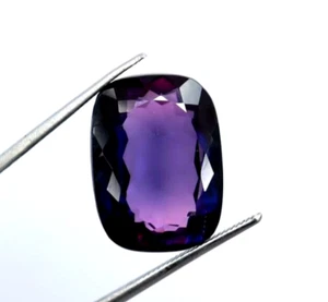 Natural Bi color Sapphire 18-20 Ct Cushion Shape Loose Gemstone Certified - Picture 1 of 6