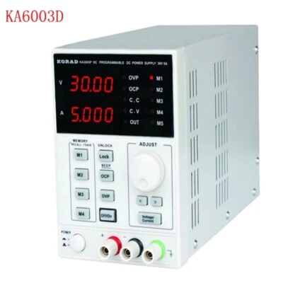 Dc Power Regulator Lab Programmable Adjustable Digital 60V/3A MA KA6003D - Image 1 of 4