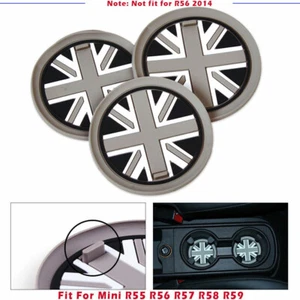 3x Flag Anti-Slip Cup Mat Pad Coffee Union Jack For Mini R55 R56 R57 R58 R59 - Picture 1 of 10