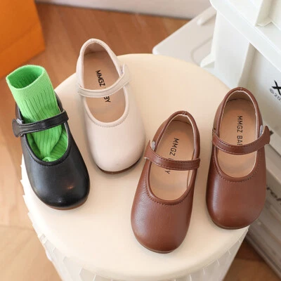 Girls Kids Princess Toddlers Party Casual Wedding Dress UP Mary Jane flat Shoes - Image 1 of 4