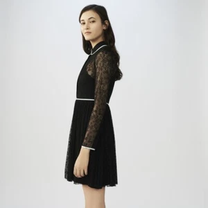 Maje Rabilo Floral-lace Dress in BlackSz3 - Picture 1 of 8