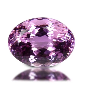 Gemas sueltas de corte ovalado de kuncita natural rosa púrpura 16,200 quilates y 18x13x10 mm _ - Imagen 1 de 11