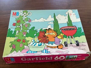 Vintage Garfield Puzzle 60 Pc MB 4378-1 Milton Bradley ~complete 1978 - Picture 1 of 15