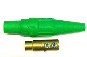1pcs - COOPER E1016-8391 Cam-Lok J Power Female Plug 400A 600V - Green - Picture 1 of 3