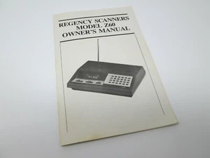 REGENCY SCANNERS Model Z45 & Z60 Owners Manual COPY - Picture 1 of 2