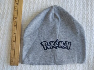 Nintendo 2007 chapeau bonnet luge jeunesse enfant pokemon gris logo - Photo 1/4