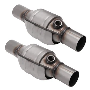 2PCS 2.25inch Catalytic Converters 13inch Length Weld-on 400Cell Ceramic 53005 - Picture 1 of 11