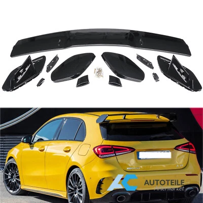 Dachspoiler Heckspoiler Heckflügel für Mercedes Benz W177 A45 Schwarz Lackiert - Bild 1 von 4