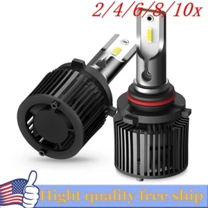 LED Headlights 9005 High Beam HB3 Low Beam bulb Bright 6000K Xenon White 2/4X - Picture 1 of 21