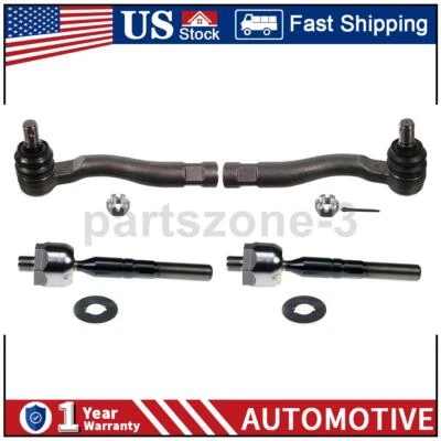 For 1998 1999 2000 2001 2002 Toyota Land Cruiser Outer Inner Tie Rod End - Image 1 of 4