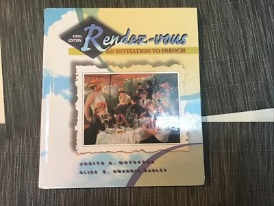 Rendez-vous, 5th Fifth Edition An Invitation To French French Textbook - Image 1 of 4