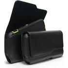 Black Leather Pouch Belt Clip Loop For Nokia G100 4G Fits with Otterbox Case ON