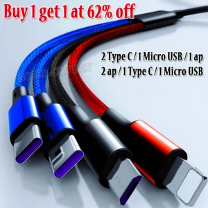 Universal 4 in 1 Multi USB Charger Charging Cable Lead For All Mobile Phones - Picture 1 of 18