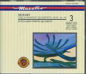 MOZART 3 CD SET(SEALED)THE 6 HAYDN QUARTETS 14-19 JUILLIARD STRING QUARTET - Imagen 1 de 2