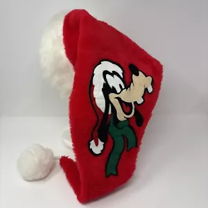 Vintage Mickey Unlimited Long Santa Hat 32" Goofy Christmas Disney 1990s - Picture 1 of 14