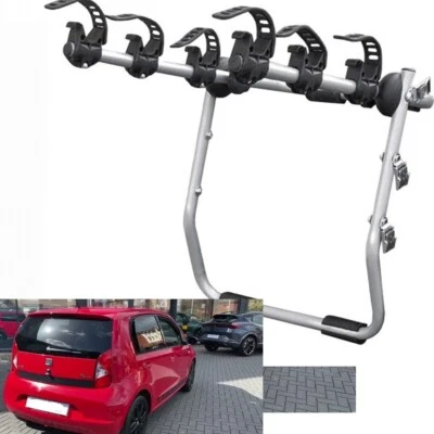 Portabici Posteriore 3 Bici per Seat Mii anno 2013 3 bici uomo donna - Immagine 1 di 4
