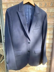 Men's Massimo Dutti navy blue blazer Size Medium M US40 EU50 - Picture 1 of 10