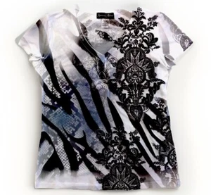 Top comportamento appropriato maglietta donna media paisley stampa all over - Foto 1 di 9