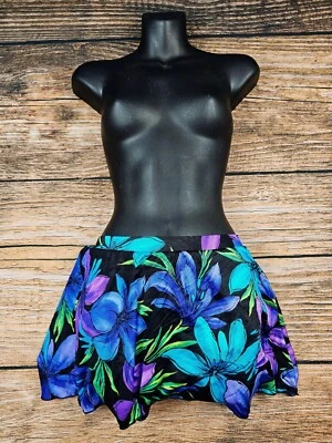 DE COLECCIÓN LONGITUDE Para Mujer 10 Falda Corta de Natación Traje de Baño Tirar de Cintura Elástica Floral Foto 1 de 4