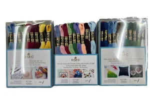3 DMC Home Décor Embroidery Floss Collector's Edition Skeins Made in France - Picture 1 of 2