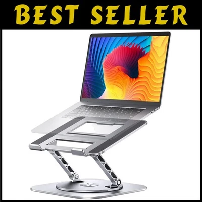Portable Laptop Stand with Wide Compatibility - Silver - Image 1 of 4