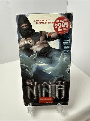 The Black Ninja VHS Delta Entertainment Home Video Clayton Prince Rare Movie - Image 1 of 4