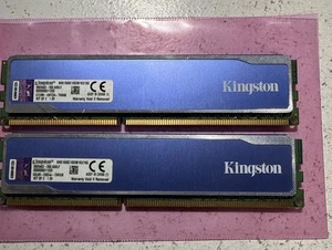 Kingston 16G (8GBx2) PC3-12800 DDR3-1600 Desktop Ram Memory KHX1600C10D3B1K2/16G - Picture 1 of 2