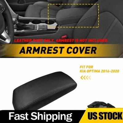 Cubierta protectora negra para reposabrazos de consola central de coche para Kia Optima 2016-2020 Foto 1 de 4
