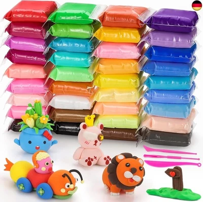 QMay Modelliermasse Lufttrocknend, 36 Farben Lufttrocknender Ton Magischer - Bild 1 von 4