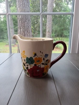 The Pioneer Woman FLEA MARKET Floral 1 Quart ▪4 Cup Measuring Cup Spout Pitcher  - Image 1 of 4
