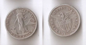 Philippinen 20 Centavos 1919 S - Bild 1 von 1