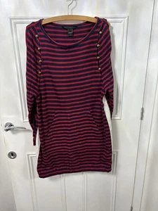 Marc by Marc Jacobs Striped Dress Blue & Red, Size M Excellent Condition - Picture 1 of 10