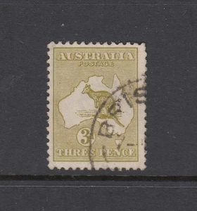 THIRD WATERMARK: 3d yellow-olive Die I BW 13E, cat value $18, very fine used. - Picture 1 of 1