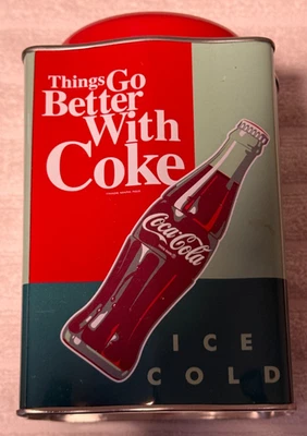 COCA-COLA Red/Green Tin - USED - Image 1 of 4