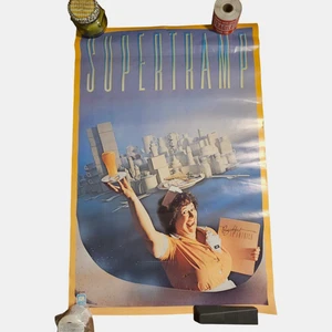Supertramp Breakfast In America 24x36 Vintage 1979 A&M Record Album Promo Poster - Picture 1 of 12