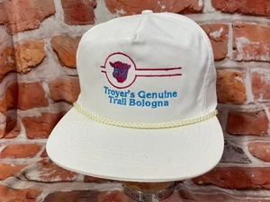 De colección Troyers Trail Bologna Cremallera Camionero Sombrero Años 80 Carne Promo Gorra - Imagen 1 de 6