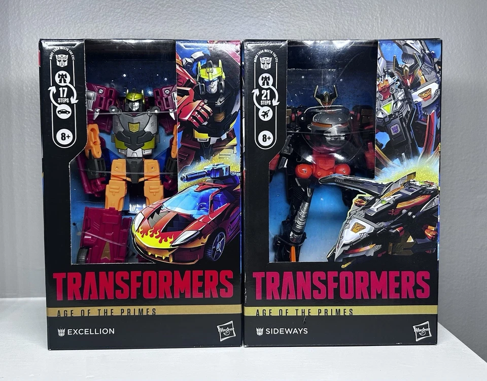 HASBRO TRANSFORMERS AGE OF THE PRIMES DELUXE CLASS SIDEWAYS IN HAND