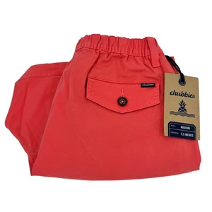 Pantalones Cortos Chubbies Para Hombre Medianos 5.5" Entrepierna La Nueva Inglaterra Original Coral NUEVO - Imagen 1 de 11