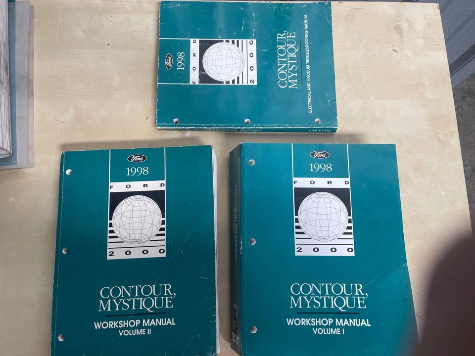 1998 福特 Contour Mercury Mystique 服务维修店手册套装 95-96-97-99 — 第 1/1 张图片