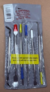 6-teiliges Tranchierset: Spatel/Haken/Plektrum/Spaten/Schaufel/Kombi -Edelstahl- 34152 - Bild 1 von 8