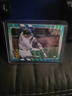 2021 Topps Chrome - Manny Machado #148 Aqua Refractor /199 - Image 1 of 2