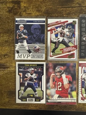 Panini -  TOM BRADY Football (8) Card Lot New England Patriots Buccaneers - Image 1 of 4