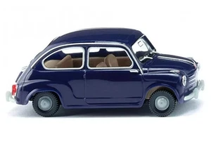 1/87 Fiat 600 dunkelblau Diecast Miniatur Auto - Bild 1 von 1