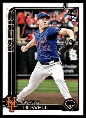 BLADE TIDWELL RC 2025 Topps Update #US22 ROOKIE MLB Mets  ID:152469 - Image 1 of 2